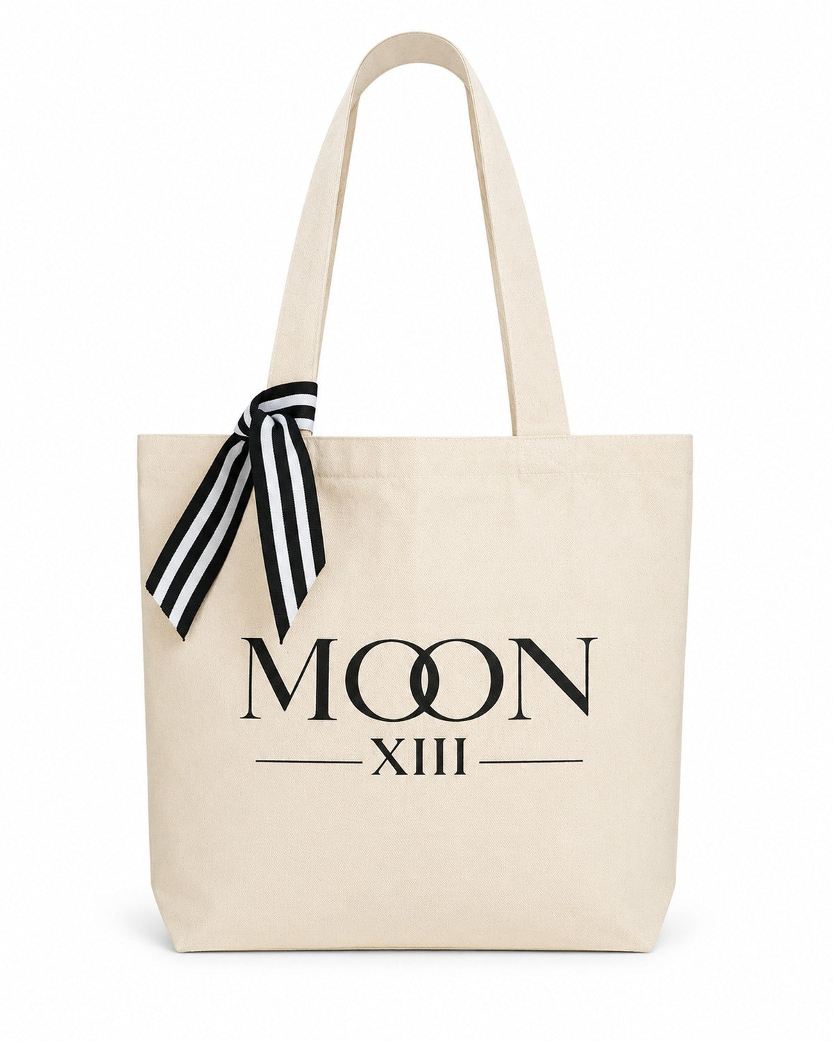 Bolso tote Moon XIII arena — packshot con lazo
