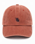Hamptons Coral Cap — front with monogram