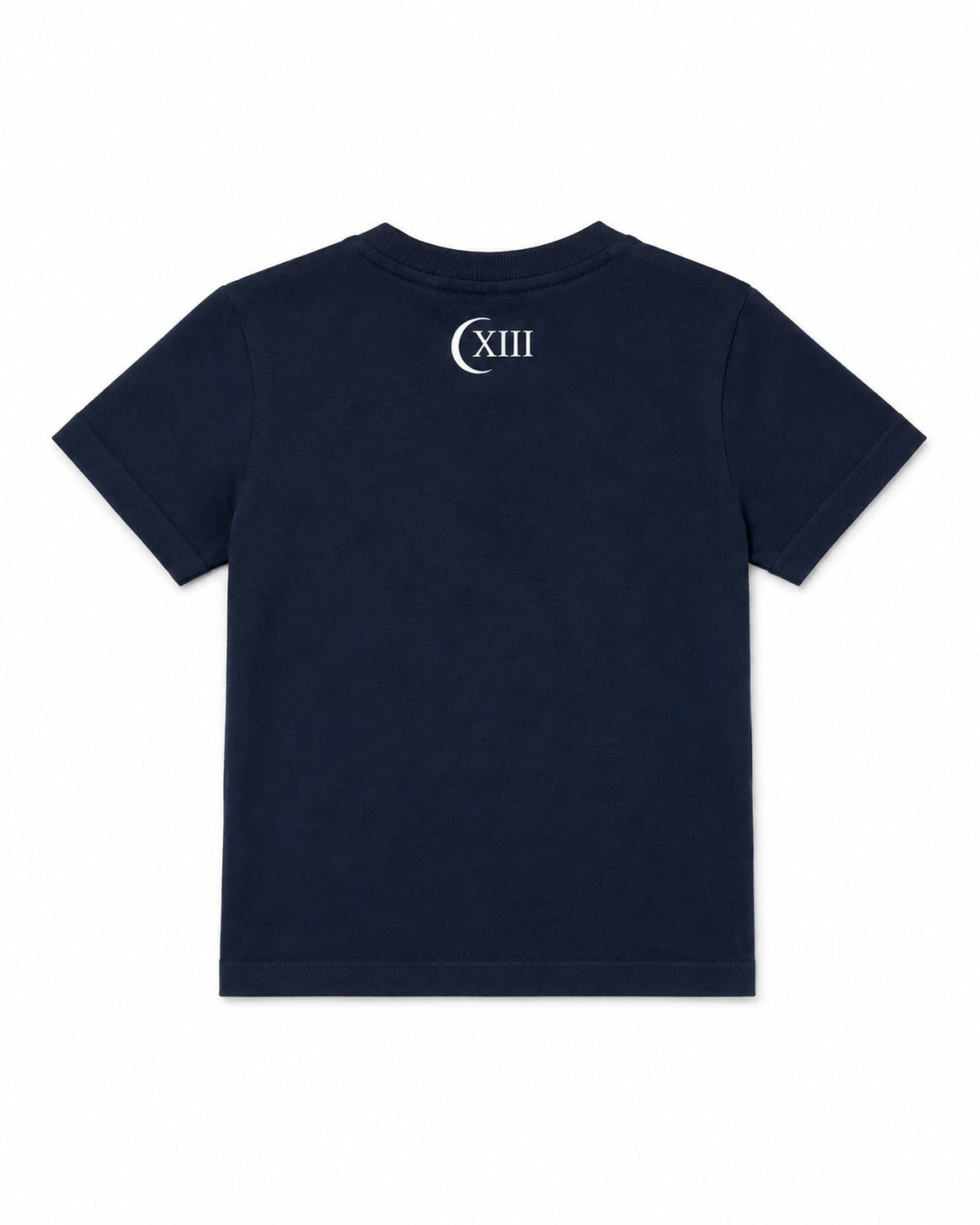 Camiseta Atlantic Navy Junior — plano trasero con luna y numeral XIII